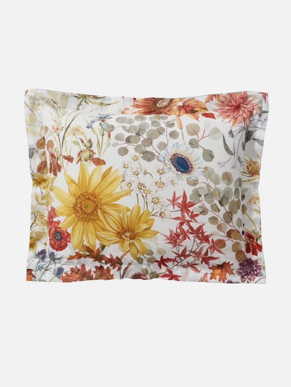 Set of Two Standard Pottery Barn Laurel Floral Shams - Reversible, New with Tags